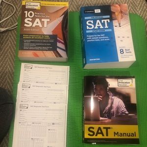 3 SAT books and practice tests